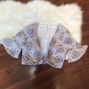 Honey Punch Cropped Twist Front Top